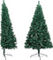 vidaXL - Kunstkerstboom - met - verlichting - en - kerstballen - half - 240 - cm - groen