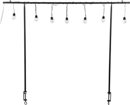Mica Decorations Tafelklem met LED Verlichting - H110 x L130-250 cm - Metaal - Warm Wit