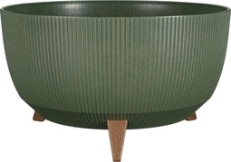 Mica Decorations Doppio - Bloempot op poten - H22 x Ø47 cm - Groen