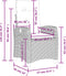 vidaXL - Tuinstoel - verstelbaar - met - kussens - poly - rattan - gemengd - beige