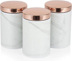 Tower Retro Opbergblikken - Set van 3 - Bottega Rose Gold Marmer