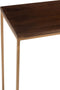 J-Line console Rafi 2planken - ijzer/mango hout - goud/donkerbruin