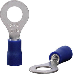Quadrios 22C448 Ringkabelschoen Dwarsdoorsnede (max.): 2.5 mm² Gat diameter: 6.5 mm Deels geïsoleerd Blauw 1 set(s)