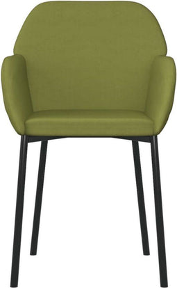 vidaXL - Eetkamerstoelen - fluweel - donkergroen