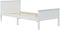 vidaXL - Bedframe - massief - grenenhout - wit - 100x200 - cm