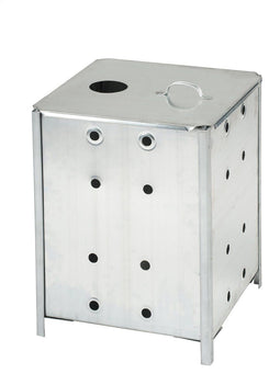 Nature Tuinafvalverbrandingsoven - 130L - Verzinkt staal met deksel - H65 x B46 x D46 cm