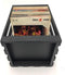 Vinyl LP opbergkist universeel krat hout zwart