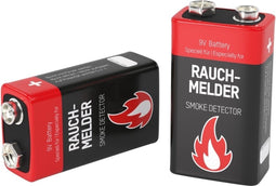 Ansmann Alkaline 9 V rookmelderbatterij - 6 stuks