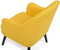 Fauteuil LOKEN Stof Geel