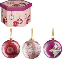 House of Seasons - Cadeau Set Kerstballen - Onbreekbaar - Roze (14 stuks)