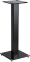 Speakerstandaard - universeel - set van 2 - hoogte 73 cm - aluminium en glas (2 stuks)