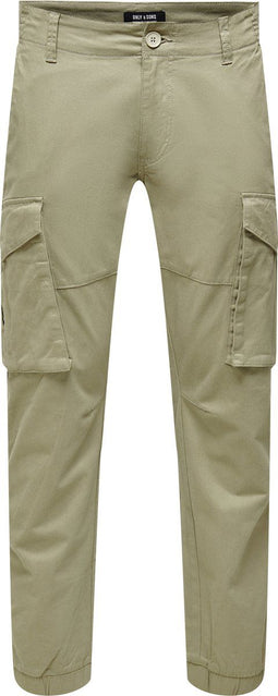 ONLY & SONS ONSKIM LIFE CARGO PK 0490 NOOS - Heren Broek - Normal waist - Rits- en knoopsluiting - Maat W28 x L32