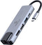 Gembird A-CM-COMBO5-04 - Hub USB - Ethernet 100Mbps USB 3.2 5Gb/s - Zilverkleurig