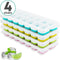 Loti Living IJsblokjesvorm - 4 stuks - Groen, Geel, Blauw, Roze - IJsvormpjes - Siliconen