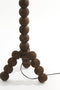 Light & Living Vloerlamp Veglio - Mangohout - 130cm - Donkerbruin - excl. kap