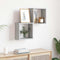 vidaXL - Wandrekken - Kubus - 2 - st - 30x15x30 - cm - grijs - sonoma
