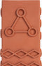 Zuiver Graphic Vaas Vierkant Terracotta