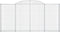 vidaXL - Schanskorven - 7 - st - gewelfd - 300x30x140/160 - cm - ijzer