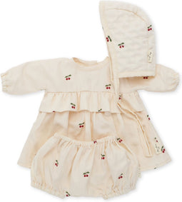 Konges Sløjd Poppenkleding - Cherry - Organisch katoen - Poppenkleed - 35 cm - Kleding set