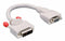 Lindy 41222 - DVI-A/VGA kabel - 0.2m Grijs