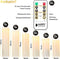 Happy Goods® - 9 delige LED kaarsen set - ECHTE WAX - bewegende vlam - ivoor (9 stuks)