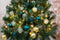 Christmas Gifts Kerstballen Set Goud/Groen - 50 Stuks Kunststof Kerstballen - Kerstversiering