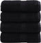 vidaXL - Gastendoekjes - SOLUND - 4 - st - 600 - g/m² - 30x30 - cm - zwart