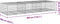 vidaXL - Schanskorf - 300x100x50 - cm - gegalvaniseerd - ijzer - zilverkleurig