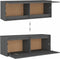 vidaXL - Wandkast - 100x30x35 - cm - massief - grenenhout - grijs