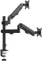 Maclean MC-136 - Monitorhouder voor 2 monitoren - 17-32 inch - tot 10kg - Gasveren - Zwart