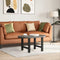 vidaXL - Salontafelpoten - 2 - st - 60x(42-43) - cm - staal - zwart