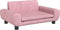 vidaXL Kinderbank 70x45x33 cm fluweel roze