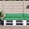 vidaXL - Palletkussens - 2 - st - stof - groen