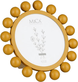 Mica Decorations Paolo Fotolijstje - 20x2x20 cm - Ijzer - Geel