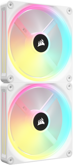 Corsair iCUE LINK QX140 RGB - Ventilator - 140mm PWM met iCUE LINK Hub - Wit (2 stuks)