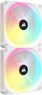 Corsair iCUE LINK QX140 RGB - Ventilator - 140mm PWM met iCUE LINK Hub - Wit (2 stuks)