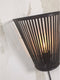 GOOD&MOJO Wandlamp Merapi - Bamboe Zwart - 30x15x30cm - Binnen Modern