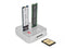 Delock Docking Station - M.2 NVMe/SATA SSD en SD Express - USB 3.2 Gen 2 - Zilver