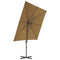 vidaXL - Parasol - met - draagbare - voet - taupe