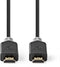 Nedis CVBW34050AT50 - Premium High Speed HDMI-kabel met Ethernet - 18 Gbps - Grijs