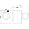 WHIRLPOOL W7X89SILENCEEE - Wasmachine voorlader - 8 Kg - SupremeSilent - Zwarte deur