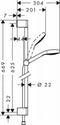 Hansgrohe Croma Select E Vario - Doucheset 3 straalsoorten - Wit/chroom
