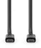 Nedis CCGL66040BK10 - USB4-kabel - 40 Gbps snelheid - 100 cm
