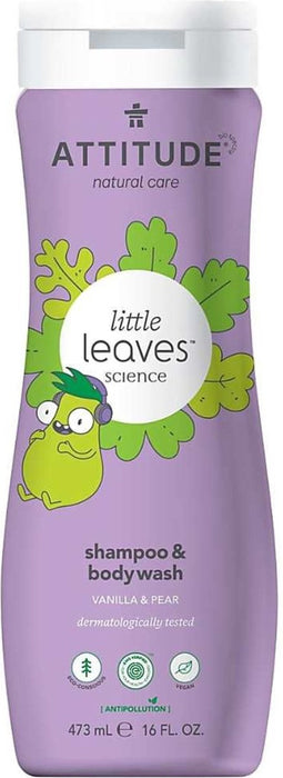 Attitude - Little Leaves 2in1 Vanille Peer Shampoo - 473ml