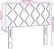 vidaXL - Hoofdbord - Met - Blauw - Diamant - Blokken - Ontwerp - - - 100 - cm - Stof