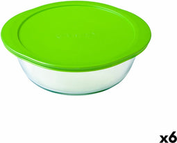 Pyrex Ronde Lunchtrommel Met Deksel Pyrex Cook & Store 27 X 24 X 8 Cm Groen 2,3 L Siliconen Glas (6 Stuks)