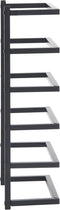 vidaXL - Handdoekenrek - 24x12x96 - cm - staal - wit