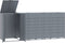 vidaXL - Containerberging - voor - 4 - containers - 276x79x117 - cm - staal - grijs