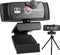 Audyn Webcam - 5MP - 2K Full HD - Ruisonderdrukkende Microfoon - Zwart