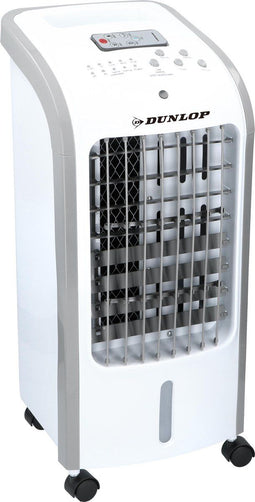 Dunlop LQ-AC02S - Luchtkoeler - 3-in-1: Koelen Ventileren Bevochtigen - Mobiel - 4 Liter - 270m3/h